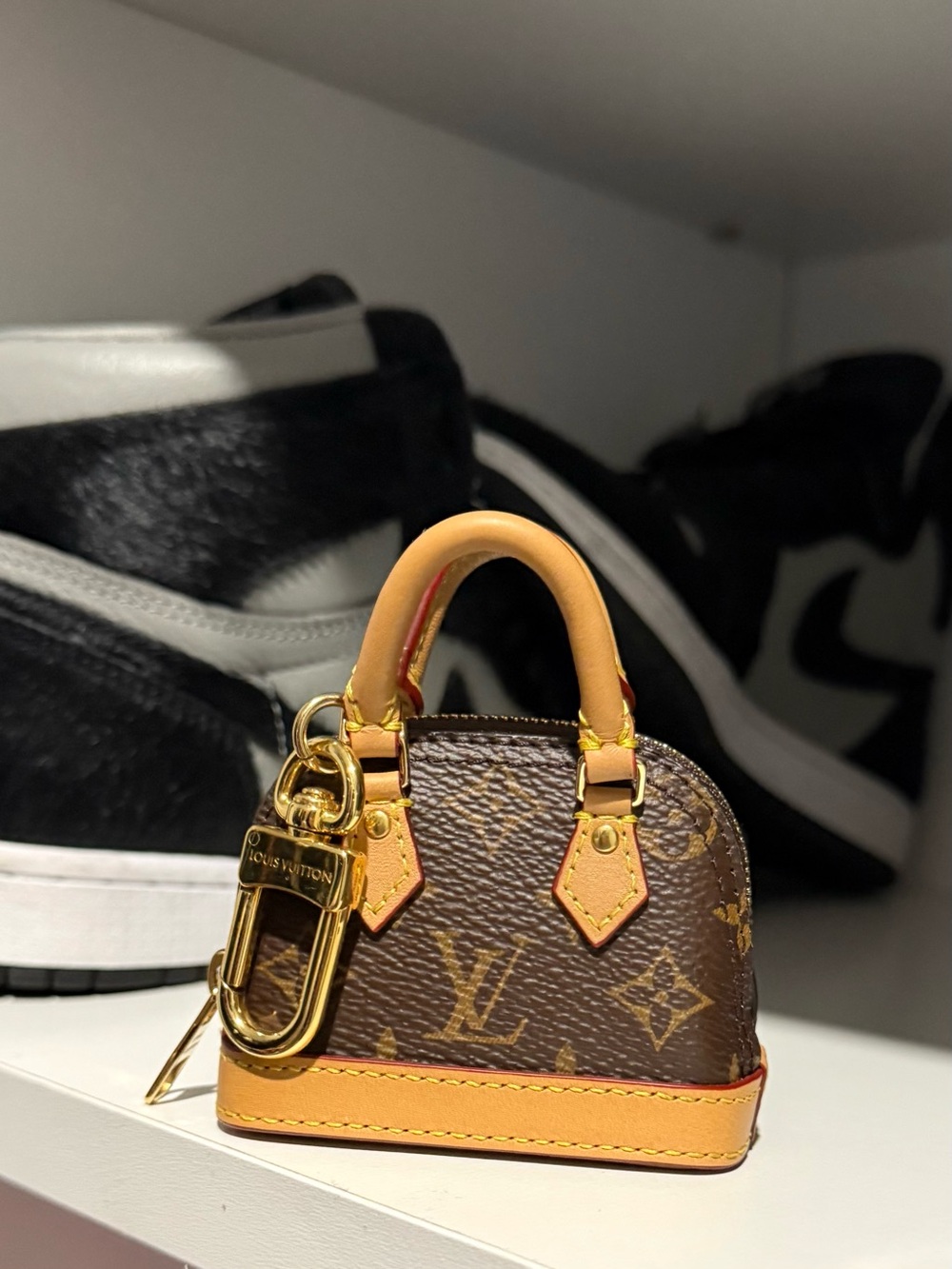 Louis Vuitton Brown Monogram Micro Alma Bag Charm